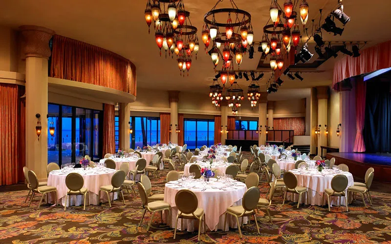 Large event venue with stage at The Royal Hawaiian